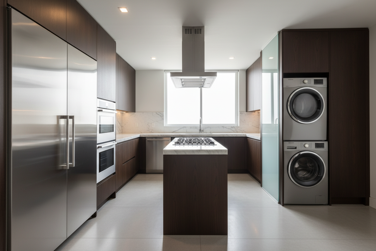 Premium household KitchenAid appliance suite